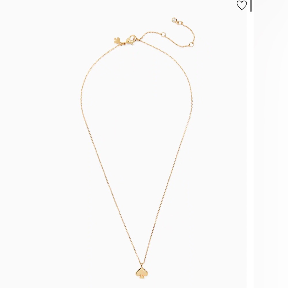 Kate Spade Everyday Spade Metal Mini Pendant in rose gold